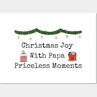 Christmas joy with Papa Priceless moments Posters and Art